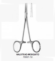 Pinça hemostática Halstead-mosquito 12cm s/dente recta