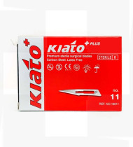 Lâmina bisturi estéril Kiato nº11 cx de 100un