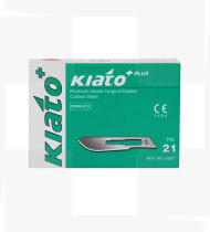Lâmina bisturi estéril Kiato nº 21 cx de 100un