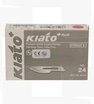 Lâmina bisturi estéril Kiato nº 24 cx de 100un