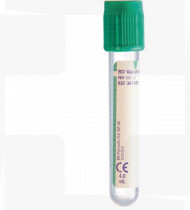 Tubo BD Vacutainer 4.0 ml 13x75 mm de heparina de sódioPet papel BD Hemogard cx 100