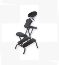 Cadeira de massagem dobrável preta 44050