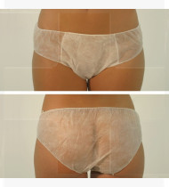 Cueca em não tecido de 30 g/m². tamanho médio cx 100