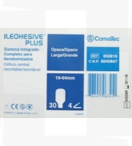 SACO P/ILEOHESIVE PLUS OPACO GRANDE RECT.19/64-30 bolsas+ 4 CLIPS ref.650816