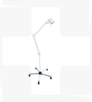 Candeeiro Hyridia com braço de mola e rodas - 7 Leds