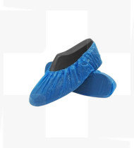 Capa p/sapatos em plástico azul saco 100 CPE
