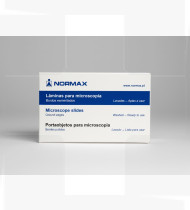 Lâmina de vidro 76x26mm bordos esmerilados cx 100