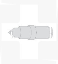 Cobertura de Cámara 13x244cm, ponta perfurada cx 120