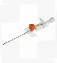 Cateter intravenoso BD Venflon IV Periférico PTFE com válvula 14G 2,0 x 45 mm Laranja cx 50