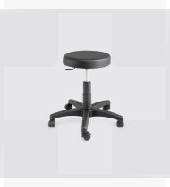 Banco rotativo c/amortecedor a gás s/encosto c/rodas Ø600x440-550mm 
