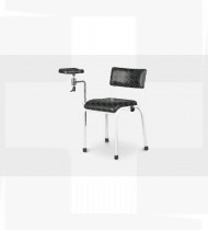 Cadeira p/recolha de sangue, em aço inoxidável 760x750x600mm