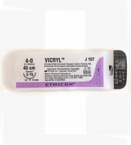 Fio de sutura Vicryl absorvível 10/0 ag.espatulada 6,50 mm violeta 10 cm cx12