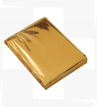 Manta isotérmica prateado/dourado 160x210cm