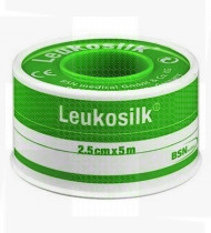 Adesivo Leukosilk 5x1,25cm c/aro