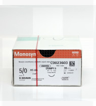 Fio de sutura Monosyn incolor 3/0 70cm DS19 cx36