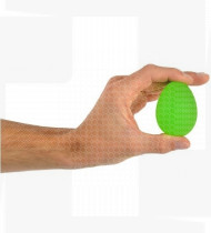 Ovo silicone exercício mãos verde  médio