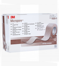 Adesivo 3M Micropore bege 2,5 cm x 9,14 m cx 24