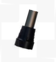 Ponteira p/bengala 17mm em borracha preta