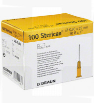 Agulha Sterican G20 x 1 0,9 x 25mm cx100 amarelo