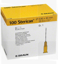 Agulha Sterican G20 x 1 1/2 0,9 x 40mm cx 100 amarelo