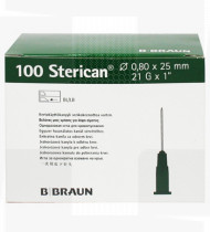 Agulha Sterican G21 x 1 0,8 x 25mm cx100 verde