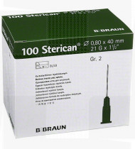 Agulha Sterican G21 x 1 1/2 0,8 x 40mm cx100 verde