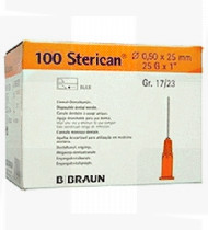 Agulha Sterican G25 0,5x25mm cx 100 -1 laranja