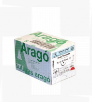 Suturas Arago TB-15, 3/8 círculo, 20 mm calibre 4-0