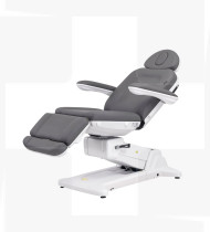 Cadeira elétrica Simus + estética c/ 4 motores independentes, estofo em PU cor cinza